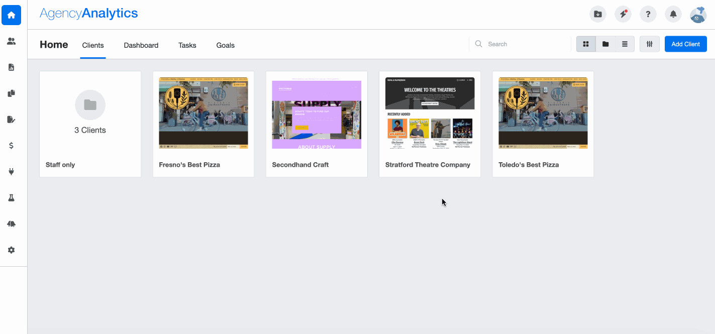 Google Sheets integration on AgencyAnalytics.gif