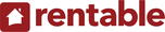 Rentable Logo - The word "rentable" next to a house icon in red on a white background.