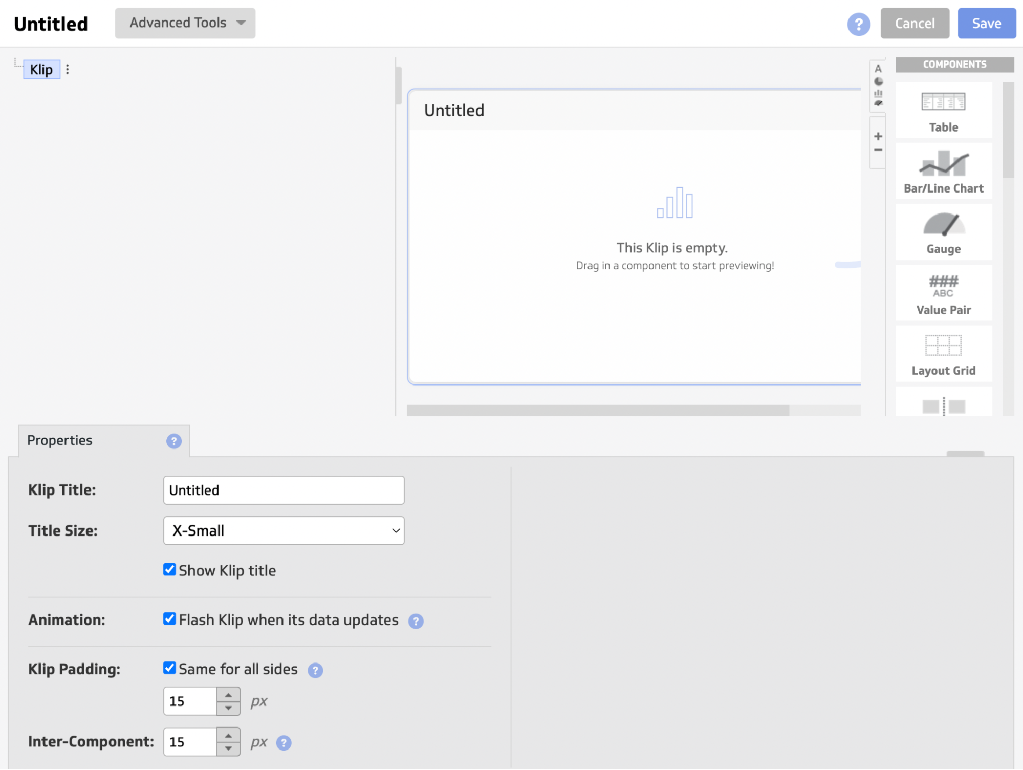 The custom Klip-building interface can feel clunky and confusing, even with an interactive tour to guide you.