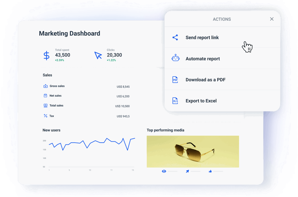 Automate dashboard sharing in Whatagraph