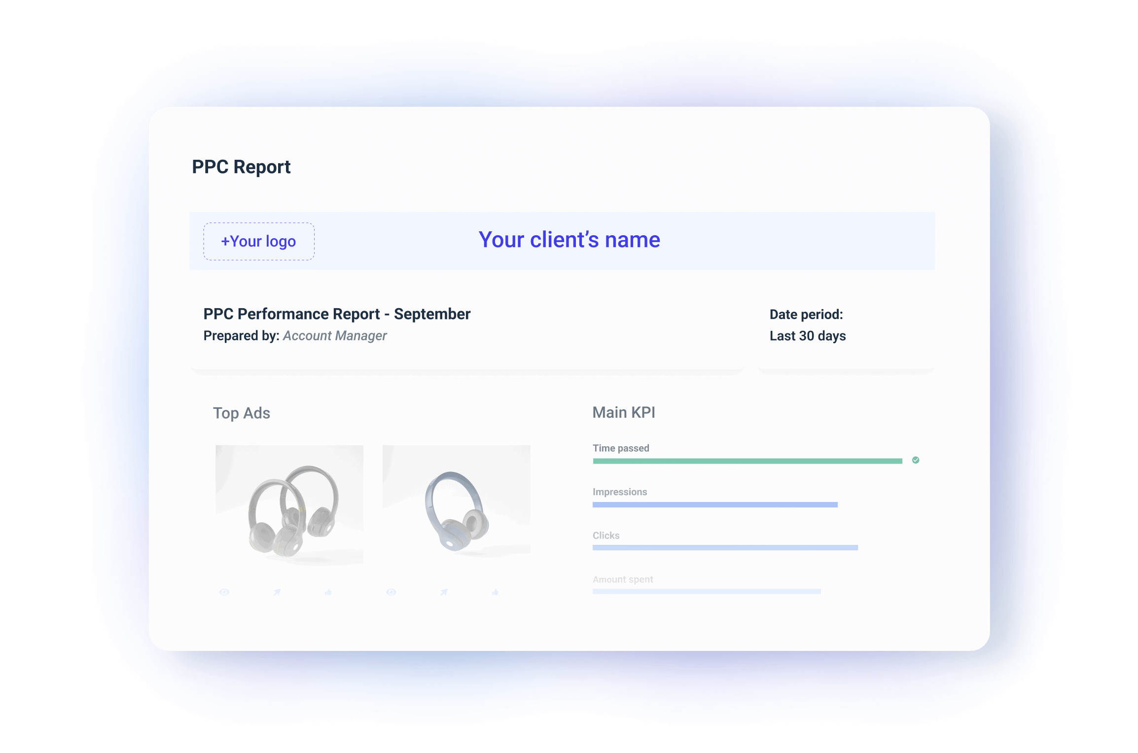 Report cover - PPC report template