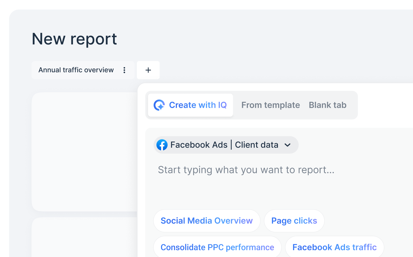 CTA Image IQ Report - New report interface showing data creation options and report type selections.