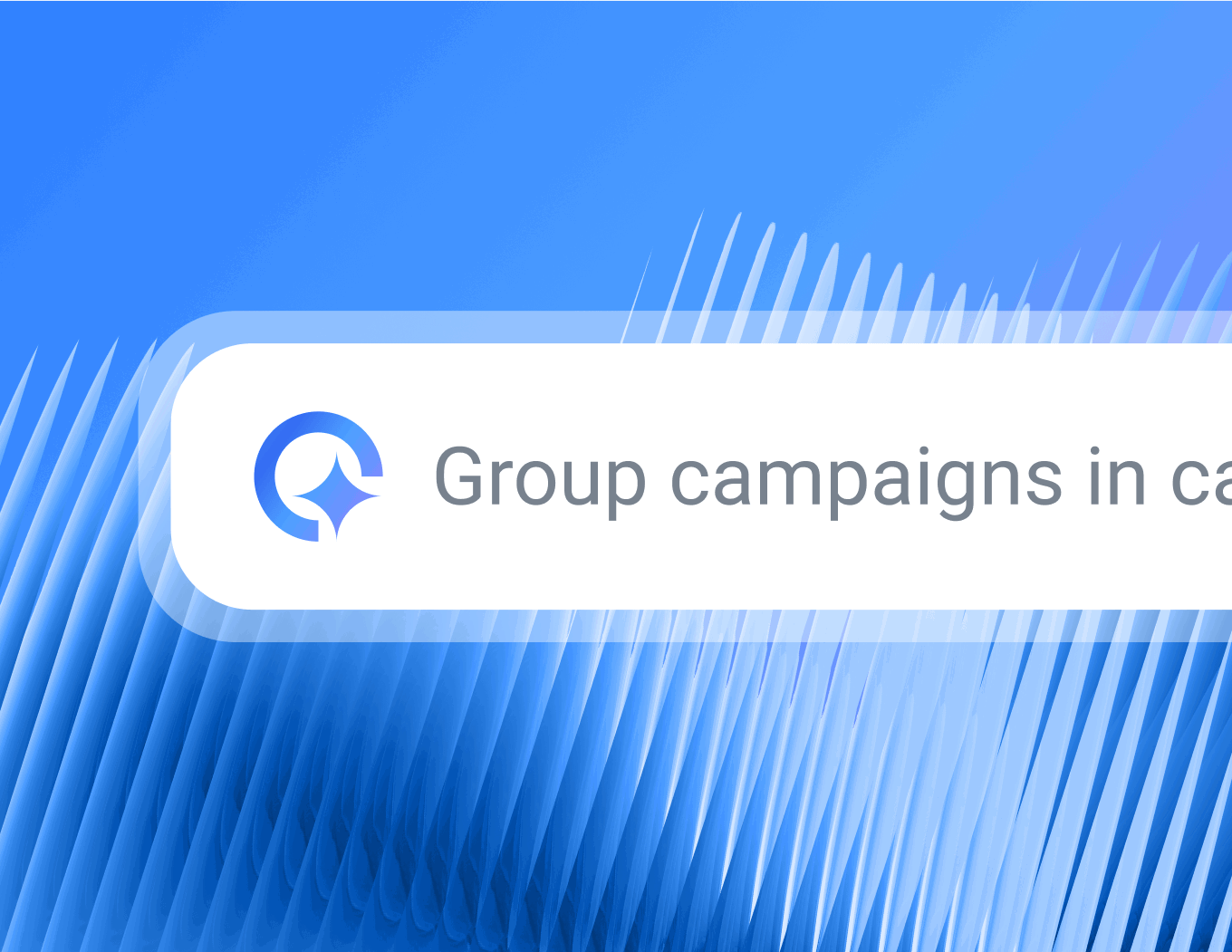 Features List Get Ready Desktop - Search bar with a blue and purple abstract background.