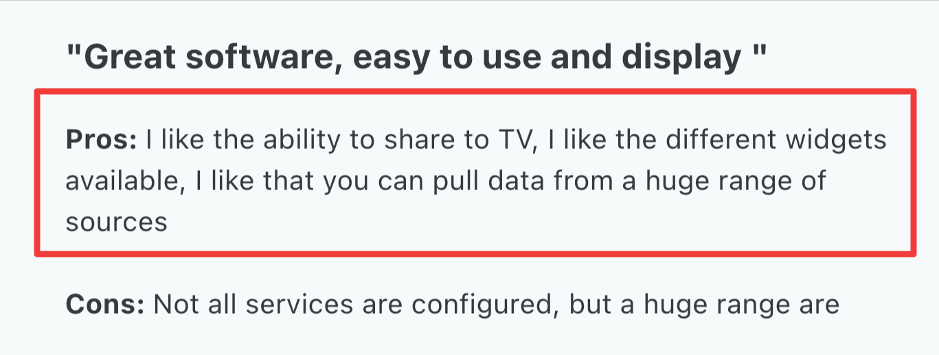 Geckoboard Comment - Review of a software's pros and cons.