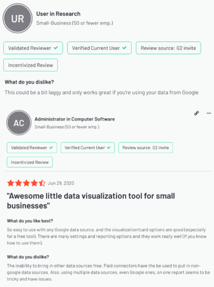 Google Data Studio Connector Limitations