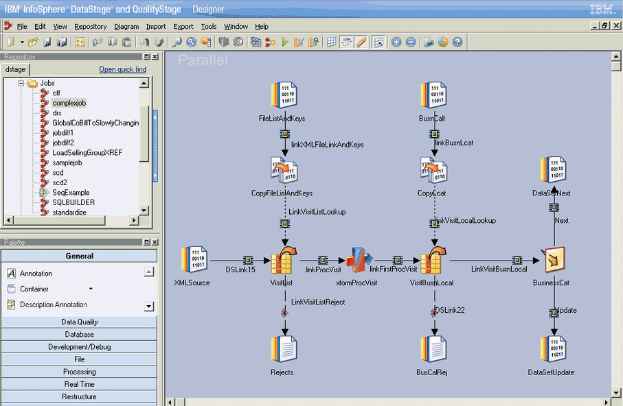 InfoSphere DataStage data transformation tool
