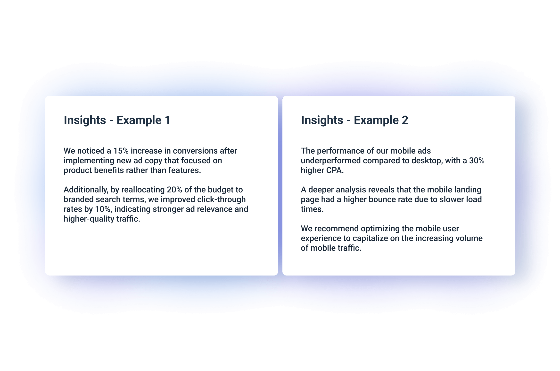 Insights - PPC report template