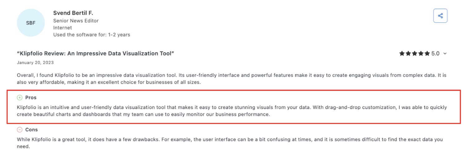 Klipfolio Comment - A review of Klipfolio with 