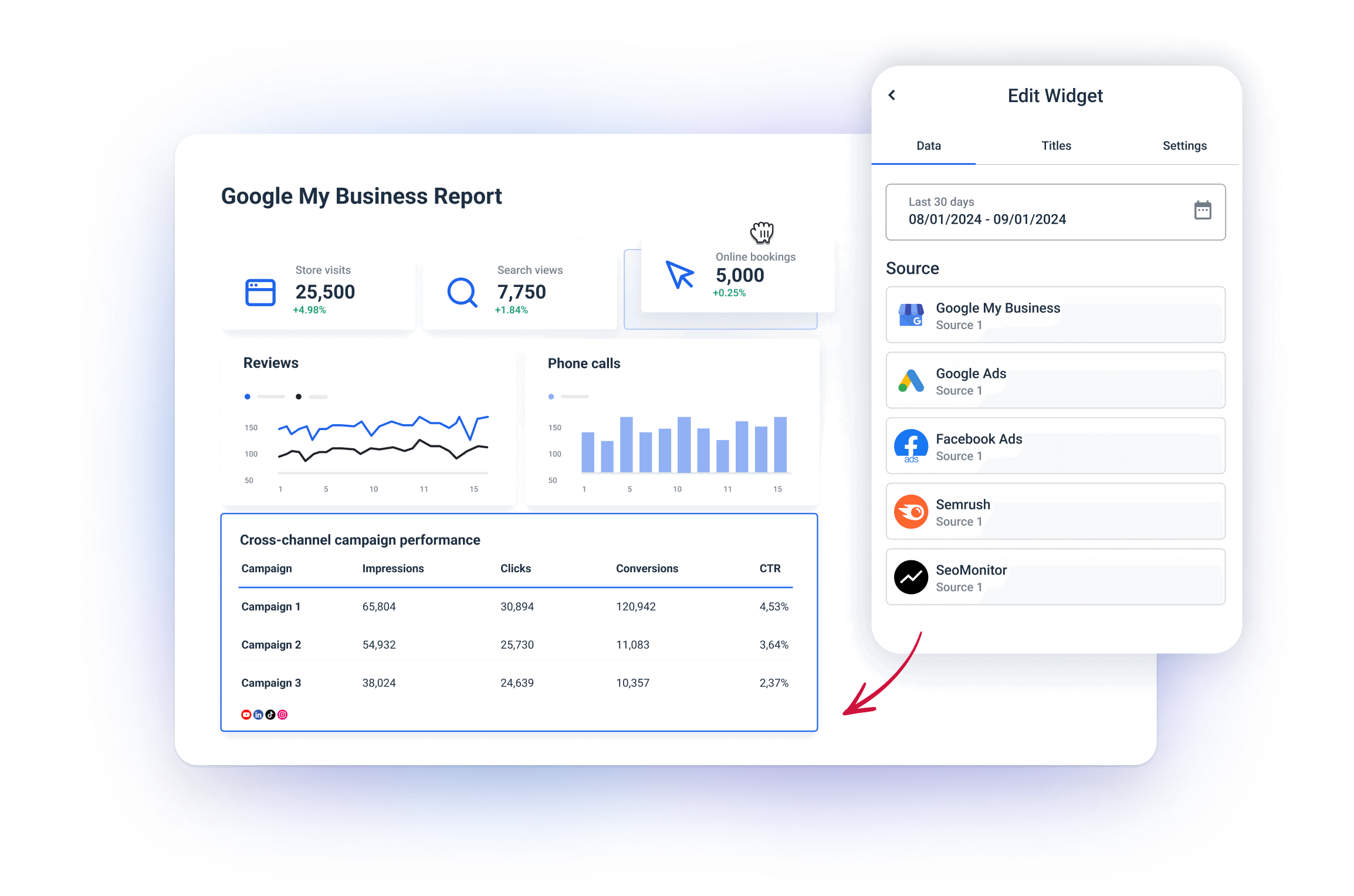 - Google My Business Reporting Tool