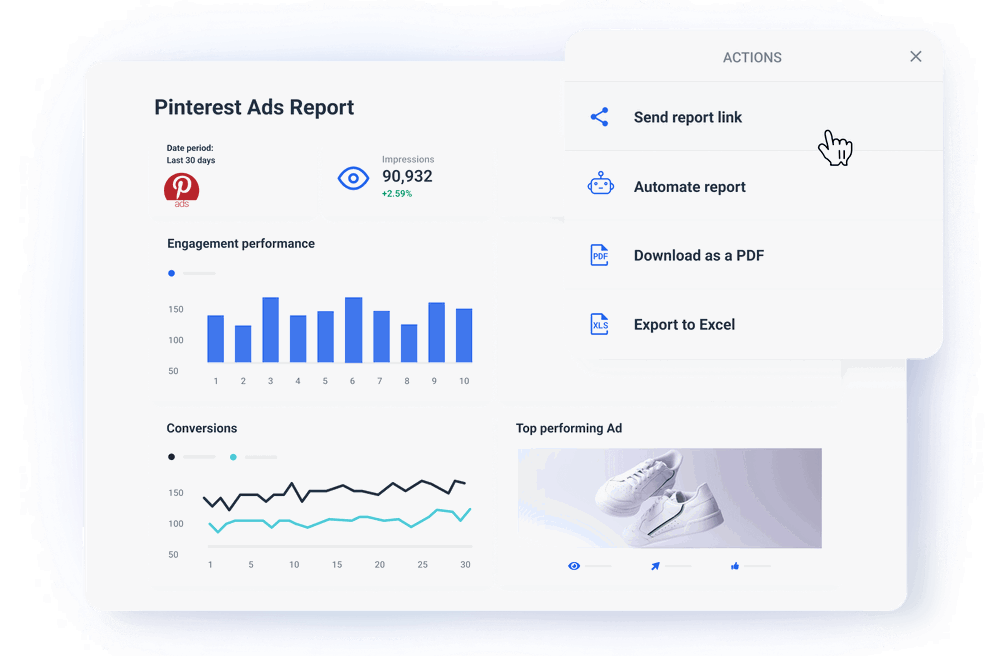 Save time with report automation and live links