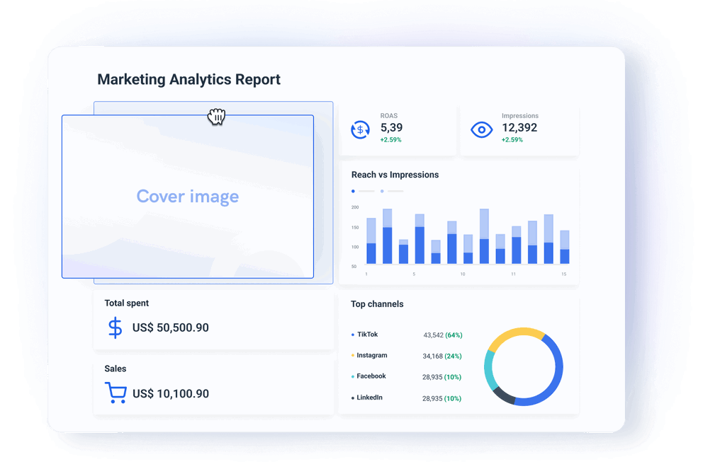 Visualize your data and create reports in minutes