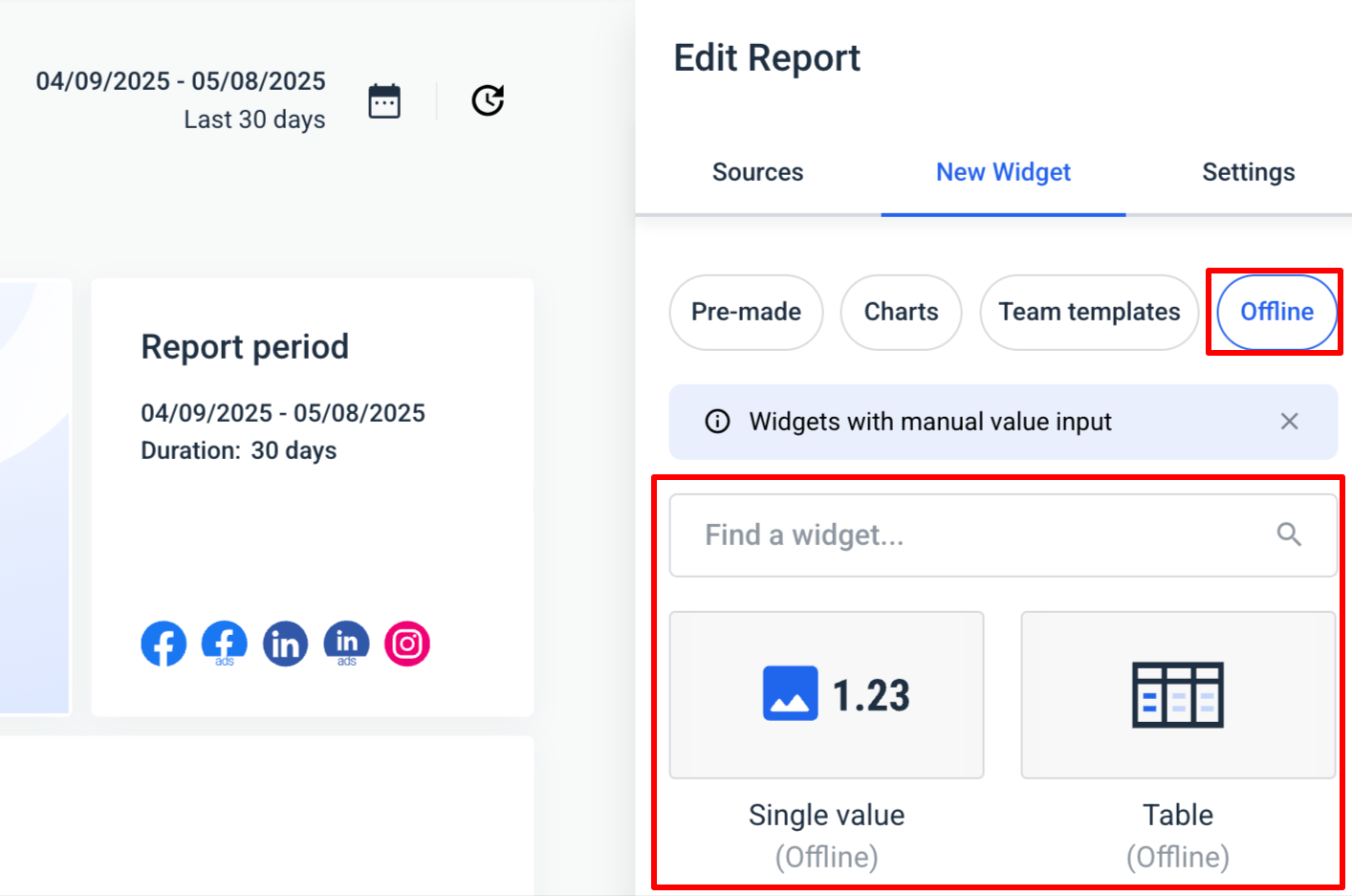Whatagraph Offline Widgets - 